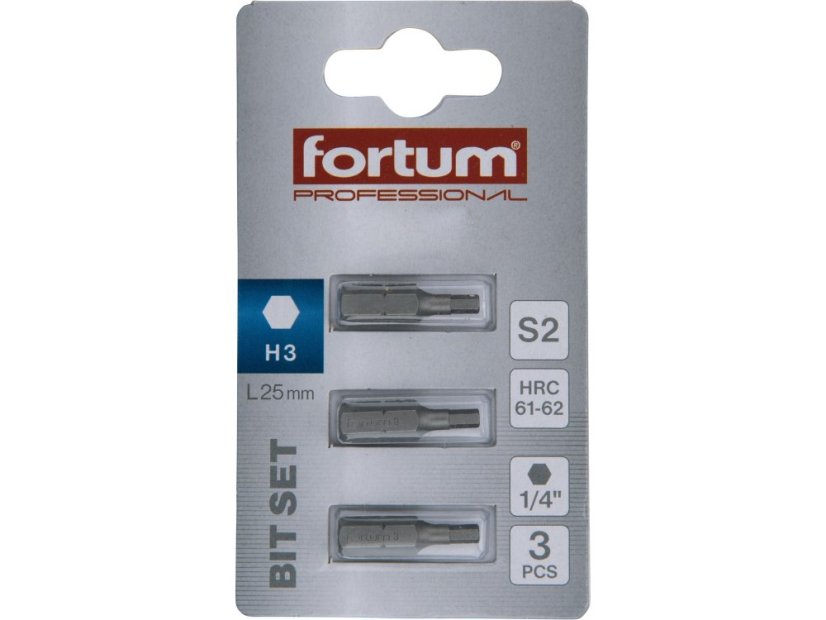 FORTUM 4741504 hrot imbus sada 3ks, H 3x25mm, S2