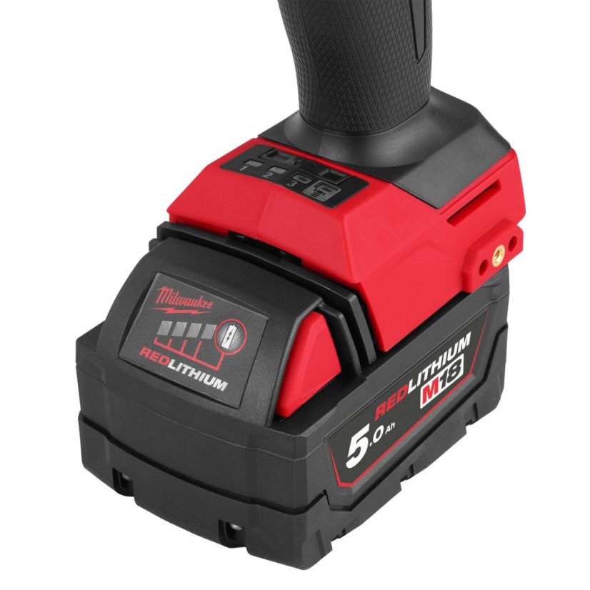 Milwaukee M18 FHIW2P12-502X aku rázový utahovák 1/2" s aretačním čepem 2x5Ah 4933492786