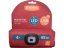 EXTOL LIGHT 43198 čepice s čelovkou 4x45lm, USB nabíjení, červená, univerzální velikost
