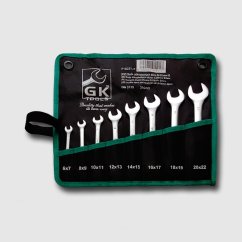 GK TOOLS P16031/P  sada plochých klíčů 6-22 mm 8 dílů chrom-obal