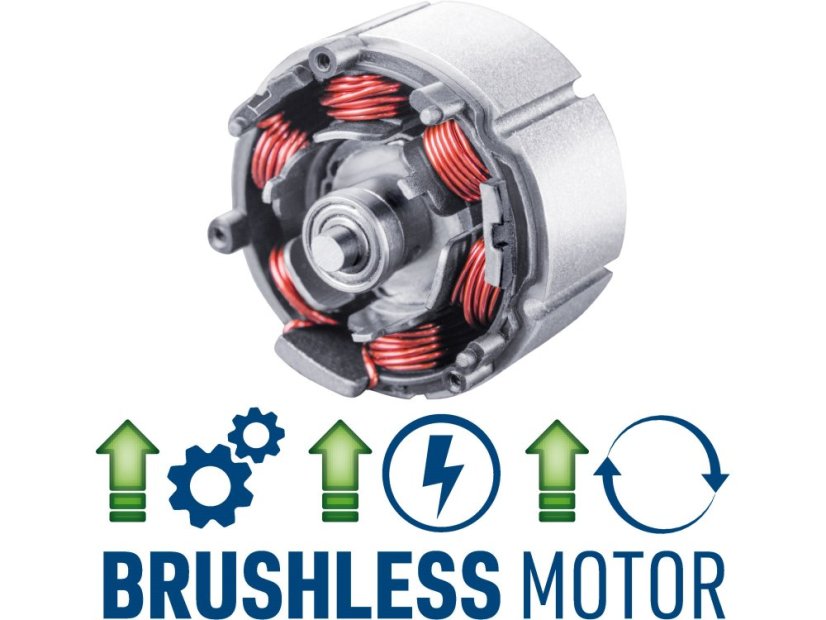 Extol Craft vrtací šroubovák aku, BRUSHLESS, 1x12V 2Ah Li-ion s nářadím, sada 46ks