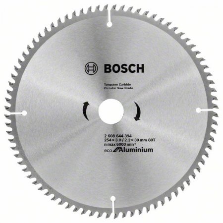 Bosch pilový kotouč Eco for Aluminium 254x3.0/2.2x30, 80T