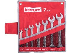 FORTUM 4730103 klíče ploché, sada 7ks, 6-19mm