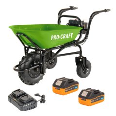 Procraft SPWB270 aku kolečko 100 l 2x20V 2x4Ah