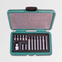 HONITON H4015  Sada na 1/2" bitů 10mm TRX .T20-T55 (30-75mm) 15 dílů