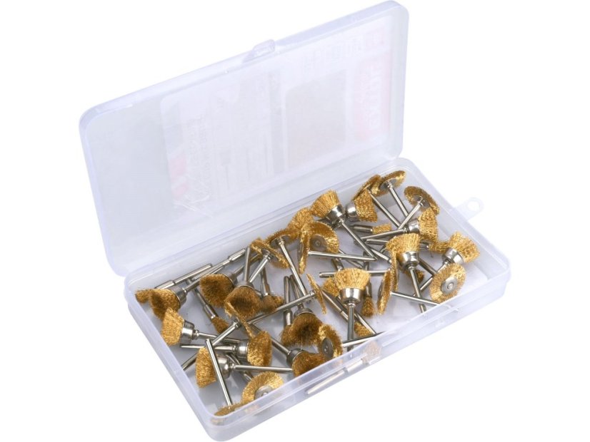 EXTOL CRAFT 903761 kartáče pomosazené, sada 45ks