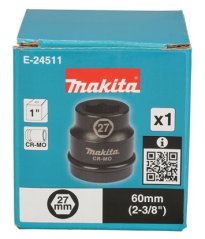 Makita E-24511 klíč nástrčný 1", čtyřhran, 27x60 mm