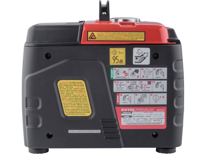 EXTOL PREMIUM  8895551 elektrocentrála digitální invertorová 1,2 kW