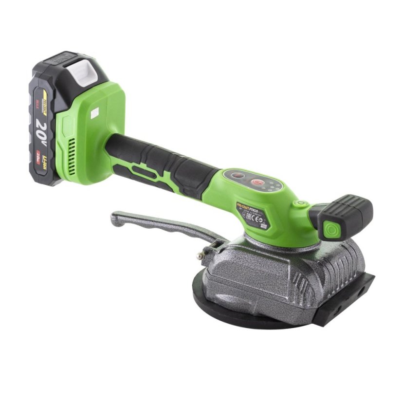 Procraft PTM20-1b-c vibrační přísavka na dlažbu 130mm 20 V 1x2Ah