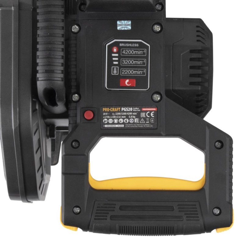 Procraft PGS20bb aku pokosová pila 210 mm 20 V (bez baterie a nabíječky)