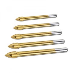 XTline XT23100 sada univerzálních vrtáků TiN 4-5-6-8-10mm