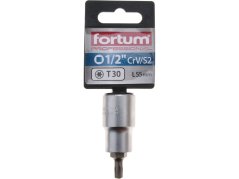 FORTUM 4700723 hlavice zástrčná 1/2" hrot TORX, T30, L 55mm