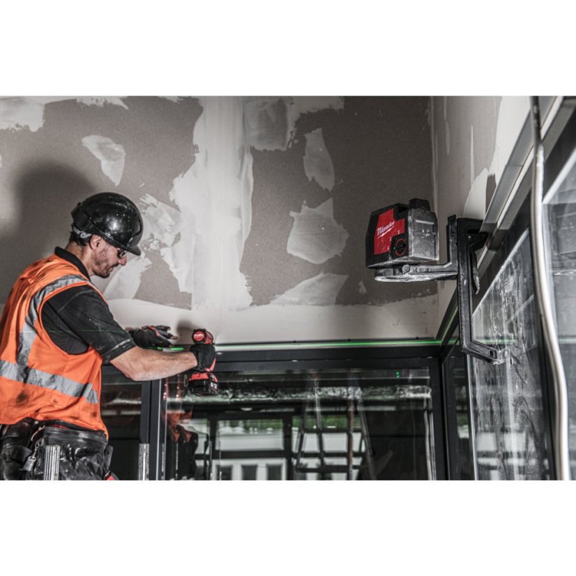Milwaukee L4 CLL-301C Akumulátorový křížový liniový laser se zeleným paprskem s USB 4933478098