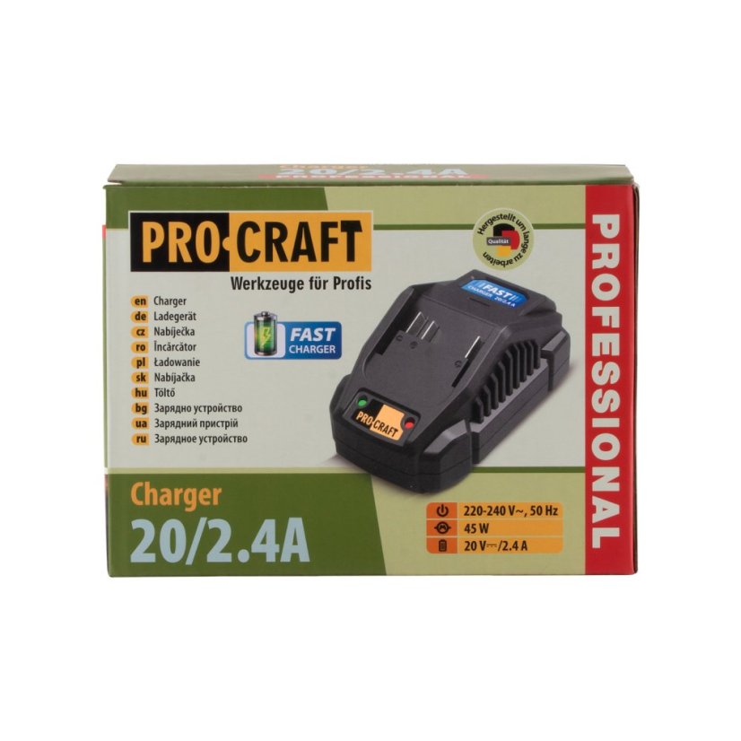 Procraft 40/2 nabíječka pro aku baterii 20/40 20V 8Ah/40V 4Ah