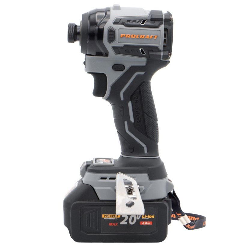 Procraft industrial ID20Abb aku rázový utahovák 20 V 1/4" 180 Nm bez aku
