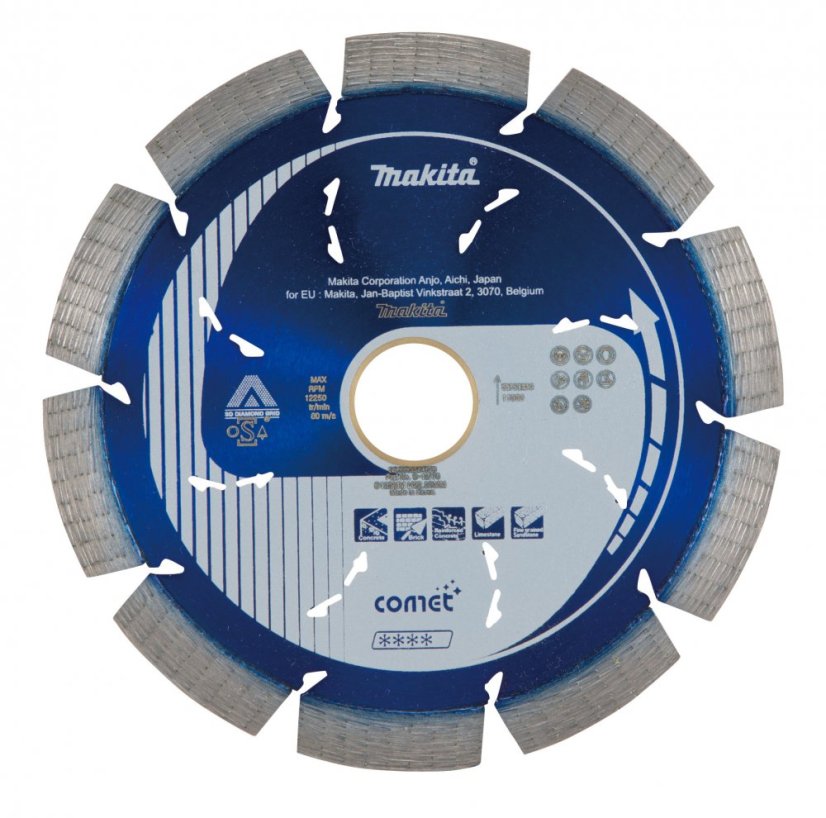 Makita B-12778 diamantový kotouč COMET RAPID 125x10x22,2mm Makita B-12778 diamantový kotouč COMET RAPID 125x10x22,2mm