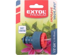 EXTOL PREMIUM 8876421 konektor na kohoutek, 1/2"-3/4"