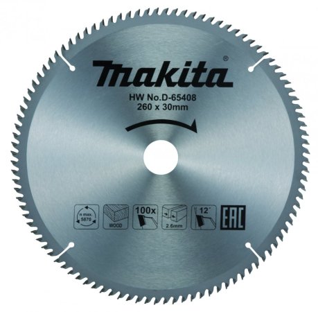 Makita D-65408 pilový kotouč 260x30mm, 100Z