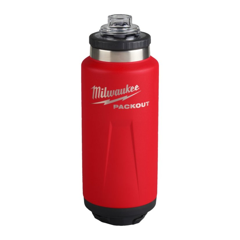 Milwaukee láhev s víčkem 1065 ml červená Packout™ 4932493467
