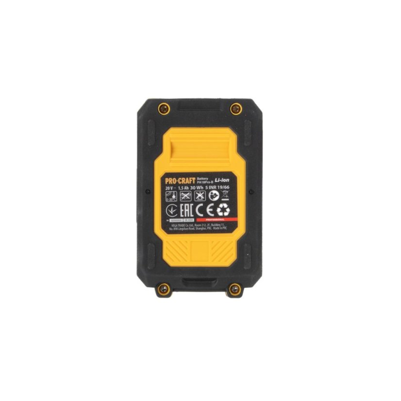Procraft PA18ProDFR aku šroubovák odnímatelná hlava 20 V 1x1,5 Ah