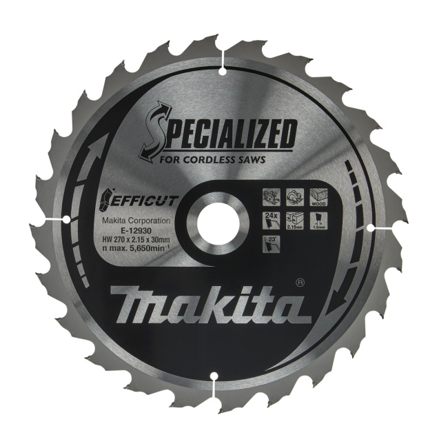 Makita E-12930 kotouč pilový dřevo Efficut 270x2.15x30mm 24Z = new E-12946