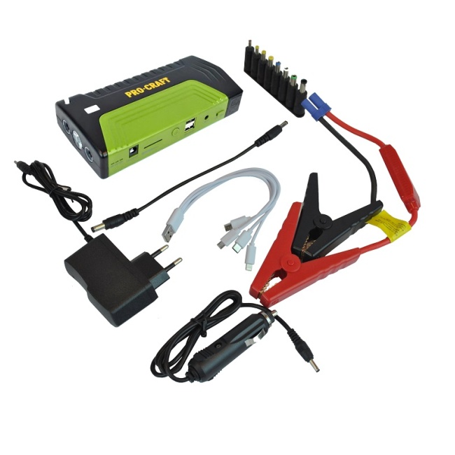 Procraft JS-12 jump starter s funkcí powerbanka