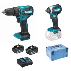 Makita DLX2537SJ aku sada DHP490+DTD153 Li-ion LXT 18V 2x3Ah