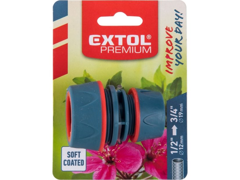 EXTOL PREMIUM 8876413 spojka na hadici, 1/2" - 3/4"