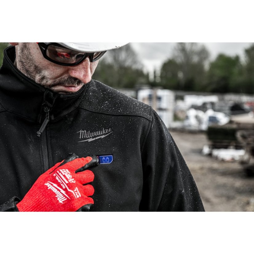 Milwaukee M12 HJ BL5-0 vyhřívaná bunda černá XL bez aku 4933478970