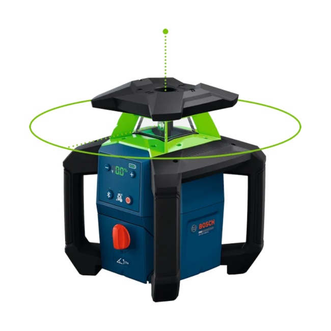 Bosch GRL18V-4-34CVG rotační stavební laser zelený L-Boxx 1x4Ah +  BT170 HD + GR 240 0615A500DH