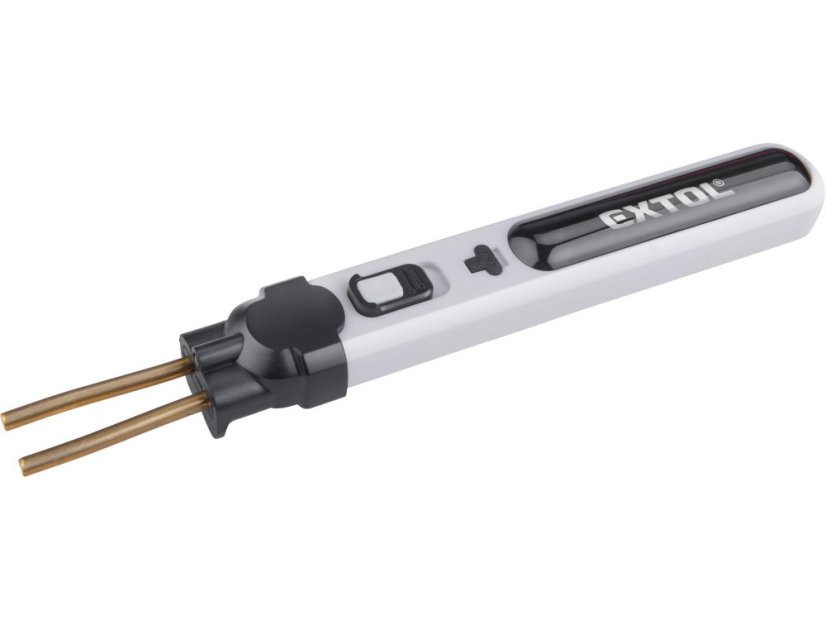 EXTOL PREMIUM svářečka sponkovací na plasty aku, USB nabíjení