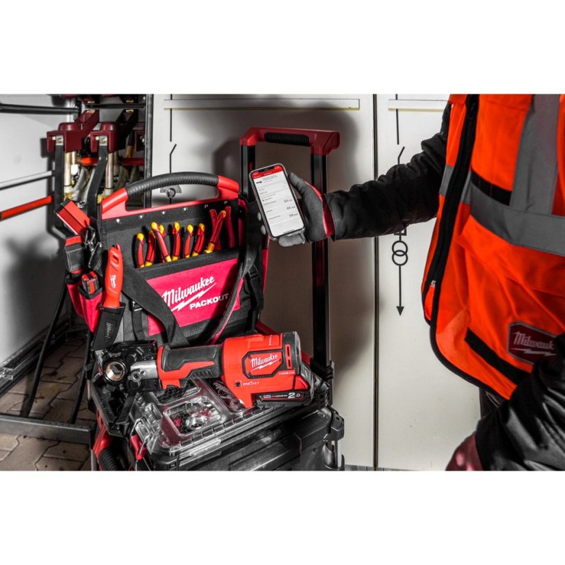 Milwaukee M18 HCCT-201C FORCE LOGIC Hydraulické krimpovací kleště na kabely 53 kN  1x 2Ah 4933451194