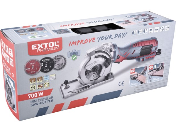 EXTOL PREMIUM 8893022 pila kotoučová/řezačka, zanořovací, 89mm, 705W