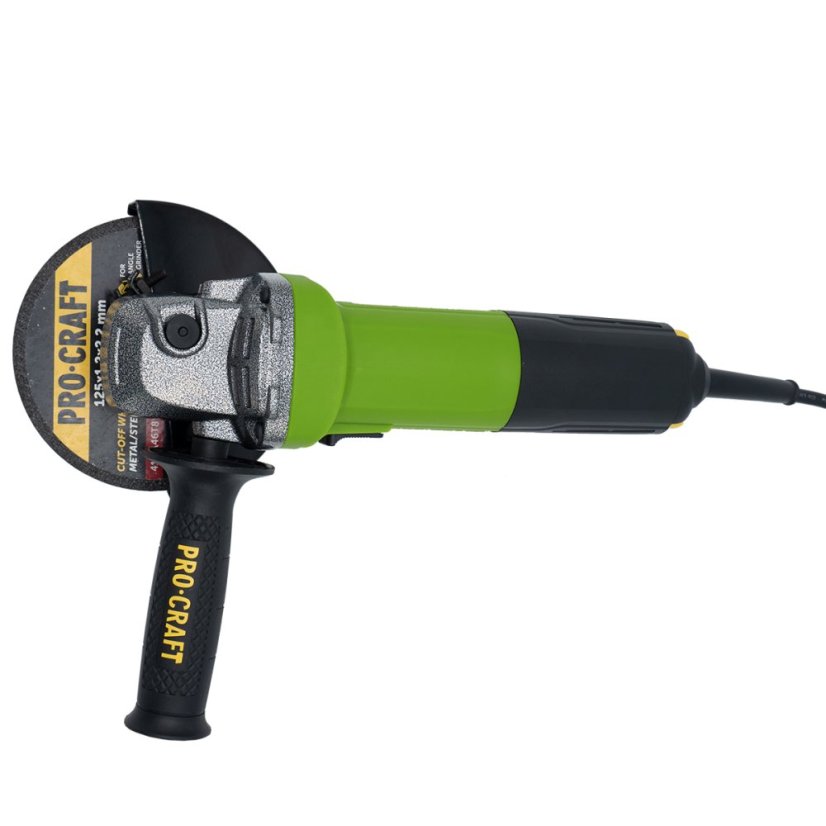 Procraft SPW1050 Bruska úhlová 125mm PW1050 + 10x řezný kotouč, 2x lamelový kotouč