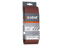 EXTOL PREMIUM 8803528 plátna brusná nekonečný pás, bal. 3ks, 75x533mm, P80