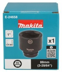 Makita E-24658 klíč nástrčný 1", čtyřhran, 60x88 mm