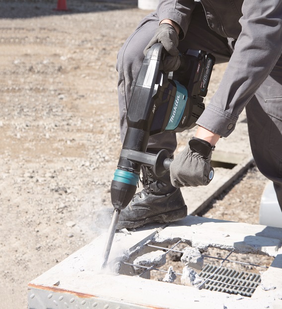 Makita HM001GZ02 aku bourací kladivo SDSMax s AWS Li-ion XGT 40V, bez aku Z