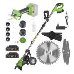 Procraft SPTA-25-2B/ES22Li aku sada aku vyžínač PTA-25-2B a aku nůžky na větve ES22Libb 20 V 2x 1,5 Ah