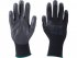 EXTOL PREMIUM 8856638 rukavice z polyesteru polomáčené v PU, černé, velikost 11"