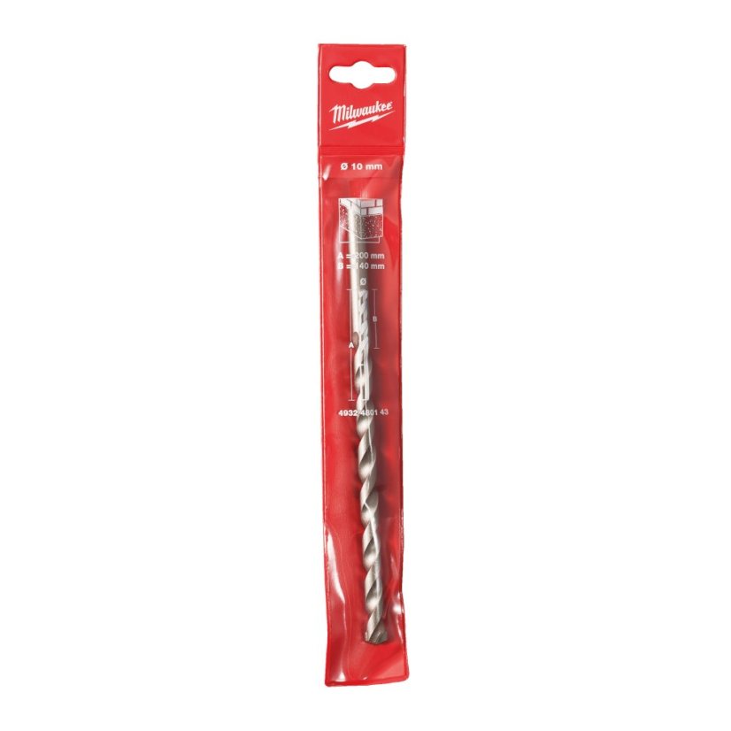 Milwaukee 10x200mm příklepový vrták do betonu 4932480143
