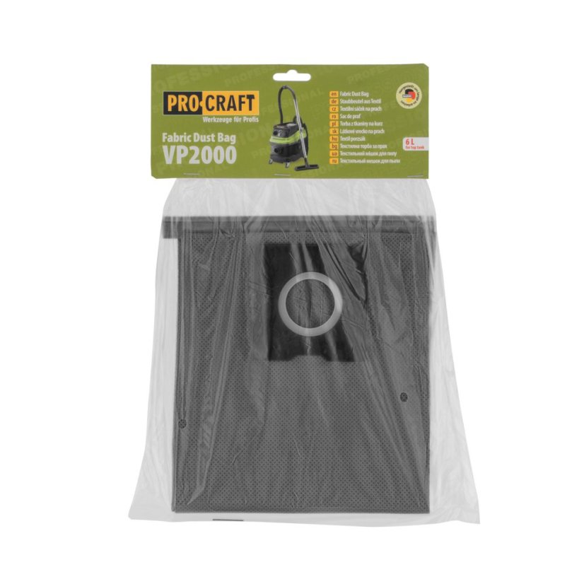 Procraft SVP2000 6L textilní sáček pro průmyslový vysavač Procraft VP2000
