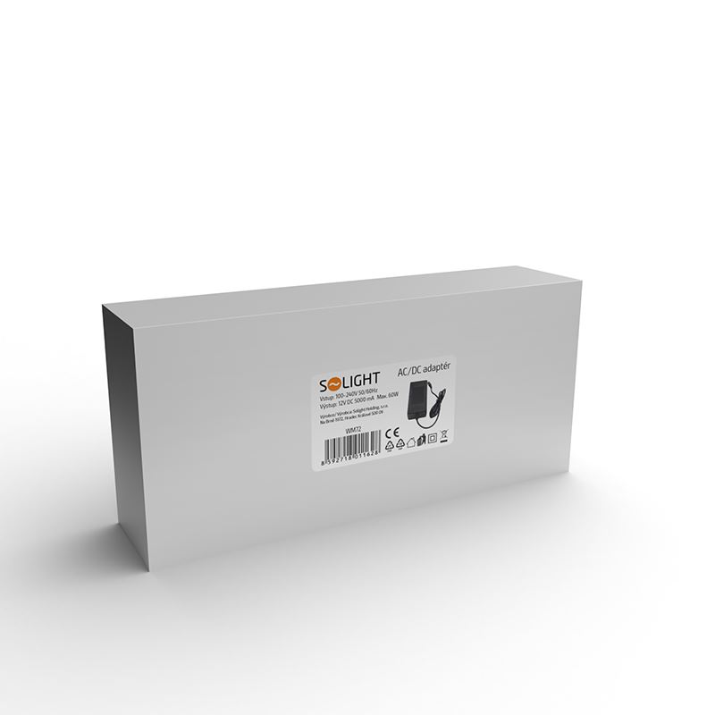 Solight WM72 síťový adaptér 230V - 12V, 5000mA, 60W