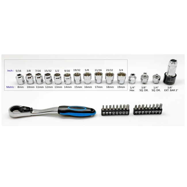 Magg Profi 080238 Gola sada 32 dílů - 1/4", 3/8"
