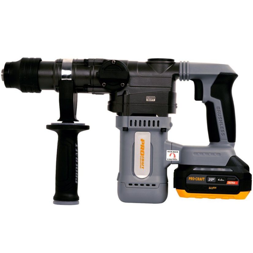 Procraft Industrial HD20A aku kombinované kladivo SDS-plus 20 V 1x4Ah