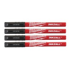 Milwaukee  značkovač jemný INKZALL černý 4 ks 48223164