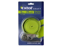 EXTOL CRAFT 9680 pás upínací ráčnový, 5m x 25mm, max. 150kg