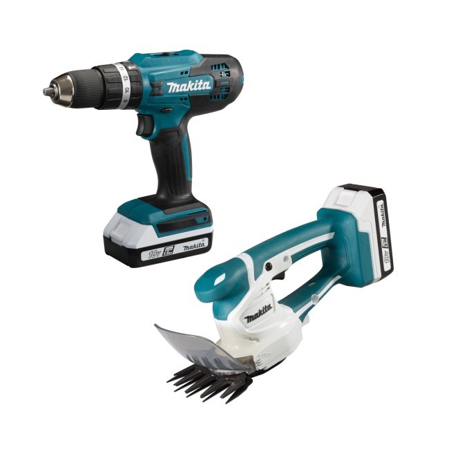 Makita DK18B56Y aku sada HP488D+UM110D Li-Ion 18V G  2x1,5Ah