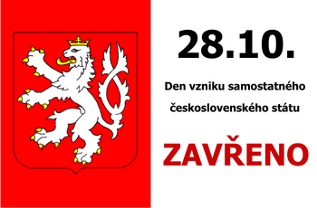 Omezení provozu ve státní svátek 28.10.2022