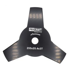 Procraft H-3T nůž do křovinořezu 255x25,4mm 3Z