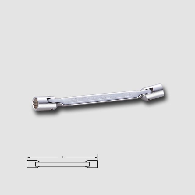 HONITON HF2123E klíč nástrčný oboustranný 21x23mm, 12-ti hranný lesklý